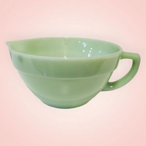 Vintage RARE Vintage Fire King Jadeite Milk Green 7½" Mixing Batter Pitcher Bowl
